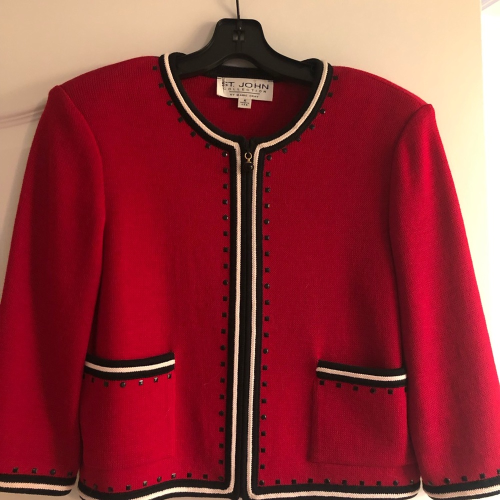 Timeless St. John Suit Jacket with Matching Skirt